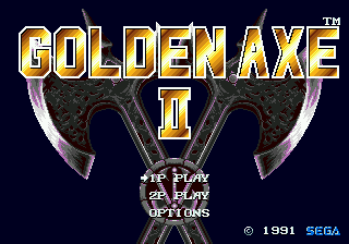 Заставка игры GOLDEN AXE II